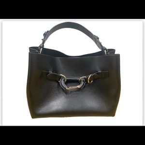 Reiss London Mini Bleecker handbag in Black